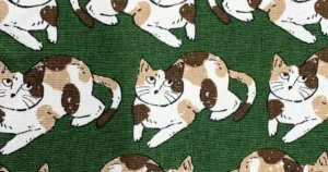 猫柄巾着制作の舞台裏—ミシンで作る愛らしいアイテム