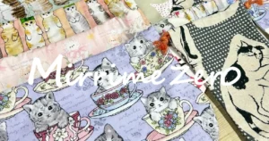 就労継続支援A型事業所で利用者さんが布素材を集めて巾着を制作している様子